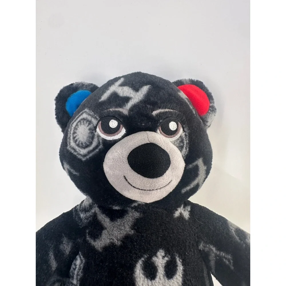 Build-A-Bear Star Wars Black Galactic Symbols Plush Teddy Bear Red Blue Ears 16